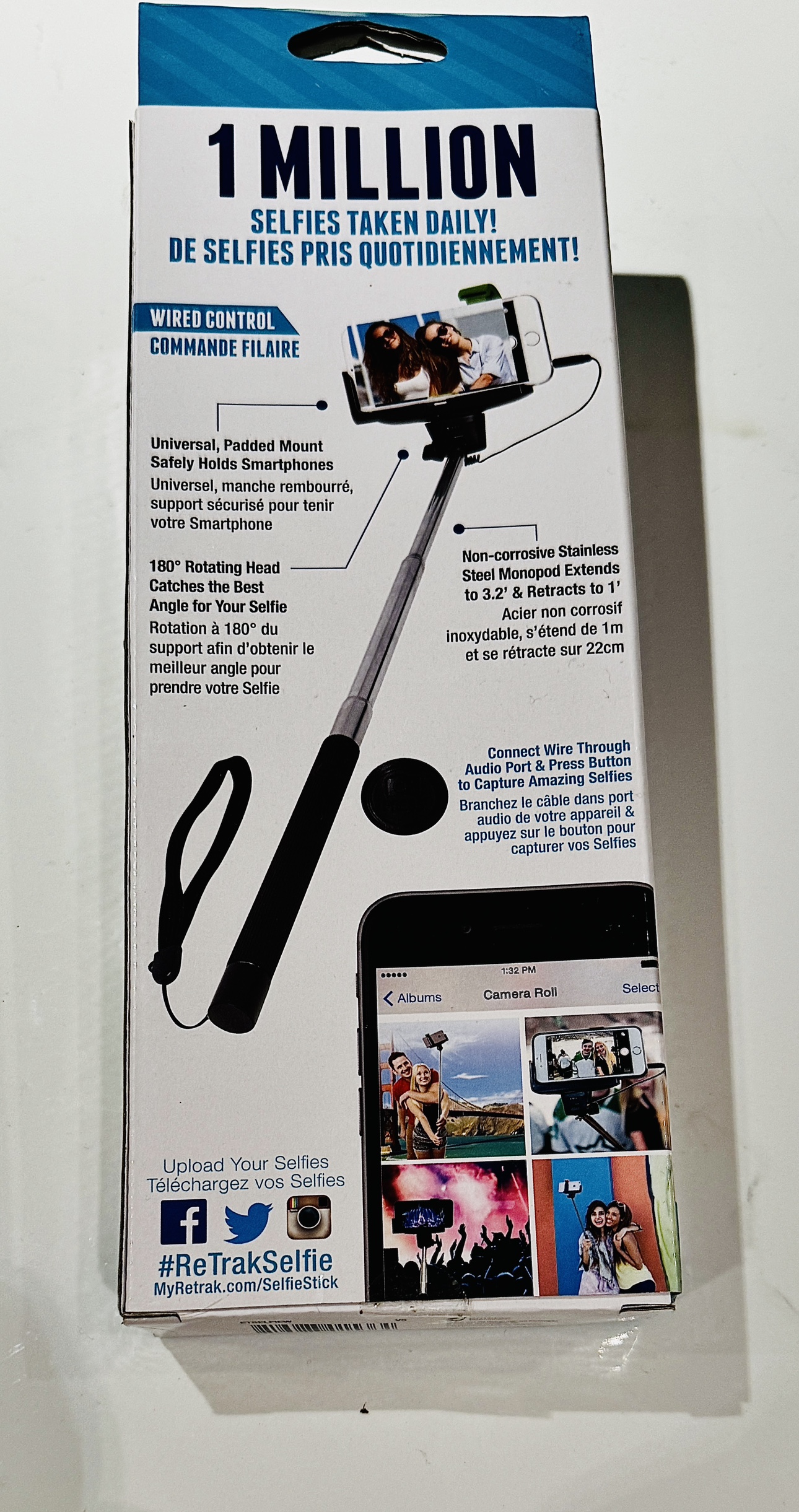Retrak Selfie Stick image indicator(2)
