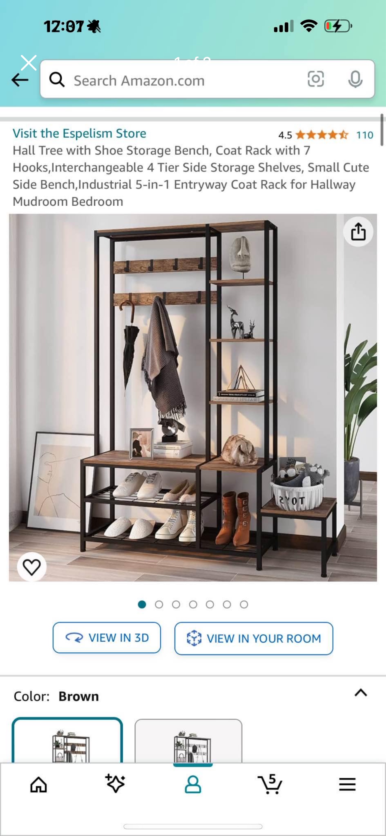 Entry way rack