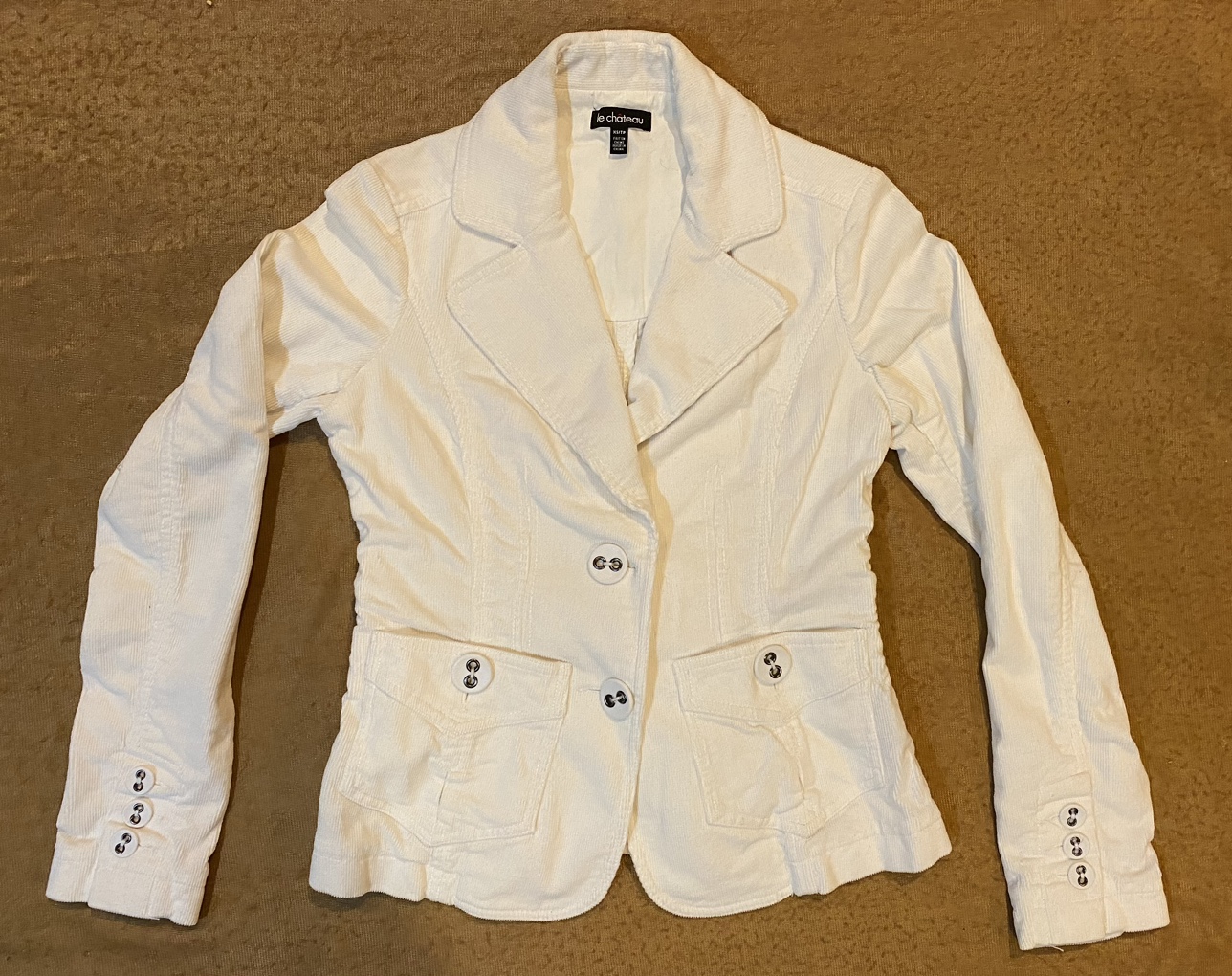 Le Chateau Woman's White Blazer Size XS
