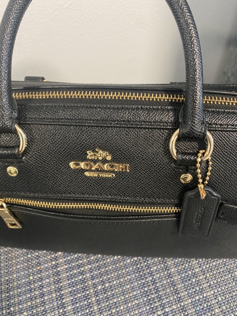 Black coach bag like new condition - photo 2