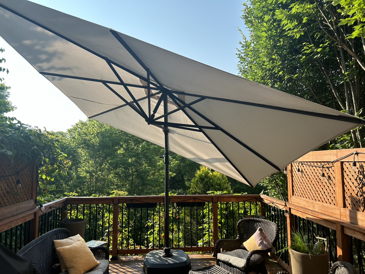 10’ Cantilever Umbrella square, Canvas colour fabric - photo 3