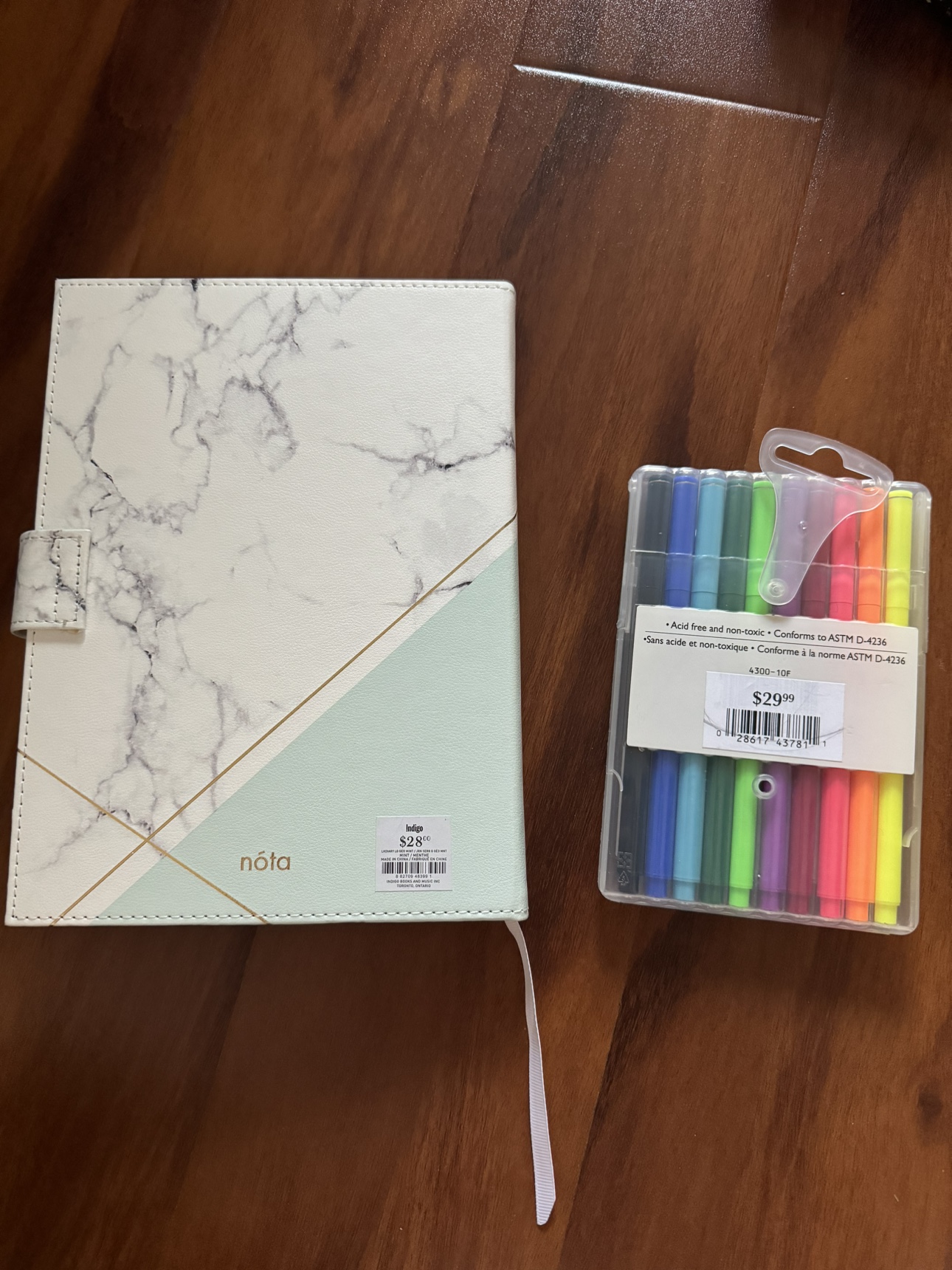 Locked Notebook and Neon Markers - photo 2