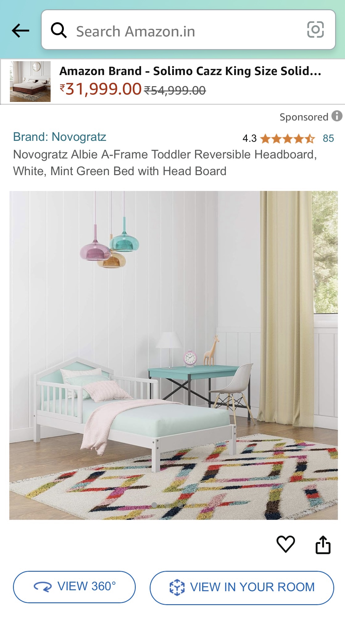 New! Open box toddler bed thumbnail
