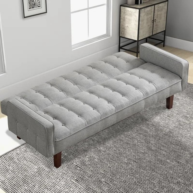 [Boxed] Sofa Bed Couch 73.62” Grey Linen - photo 3