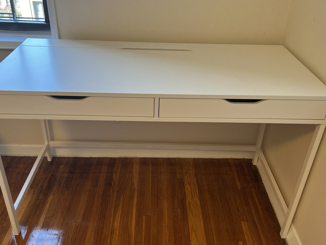 White Desk with Drawers