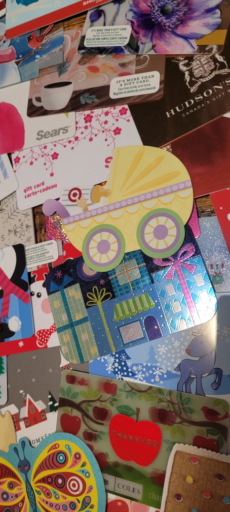 Collection of 70 brand new empty gift cards