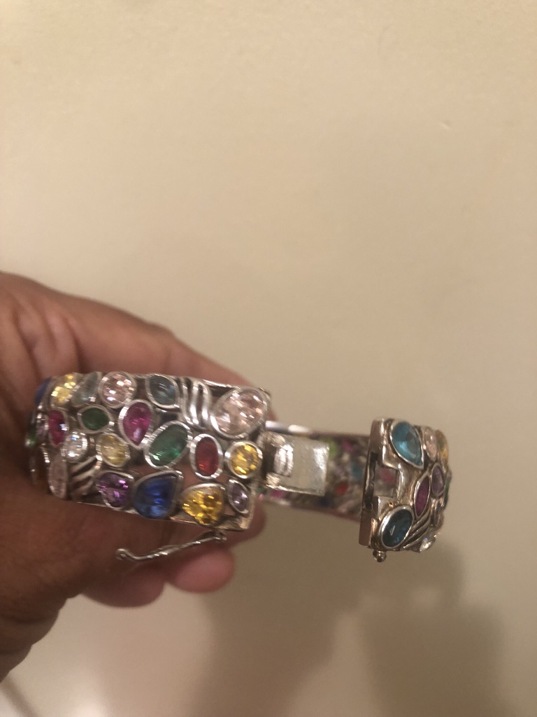 Gemstone Sterling Silver Bangle Bracelet image indicator(4)