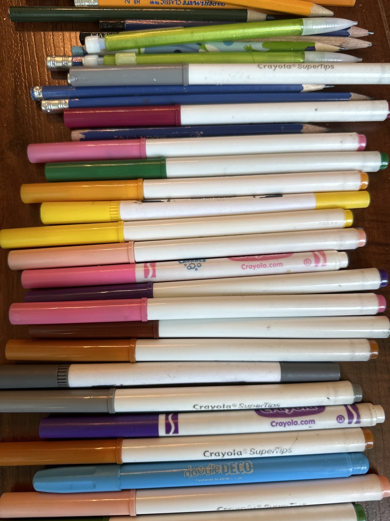 Large Bundle of Pencils and Markers #freecycle - photo 2