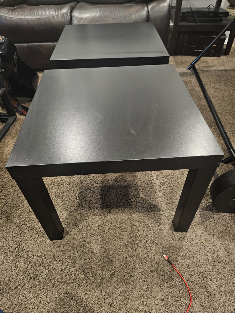 2 Black End Tables