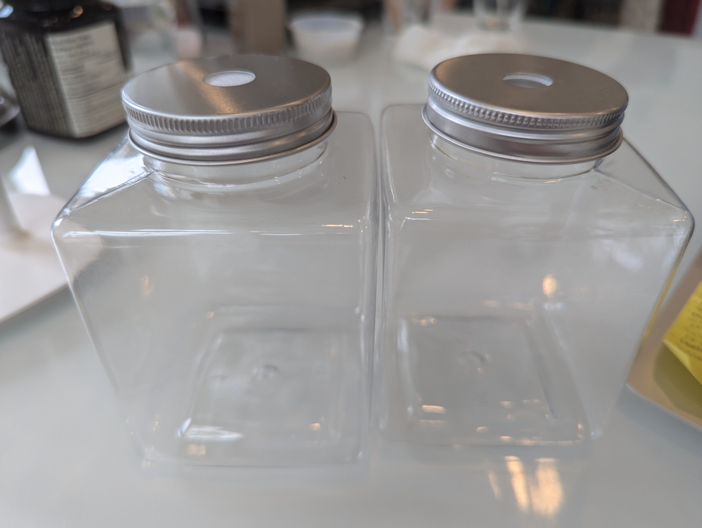Square To-Go Cups with Straw Holes
