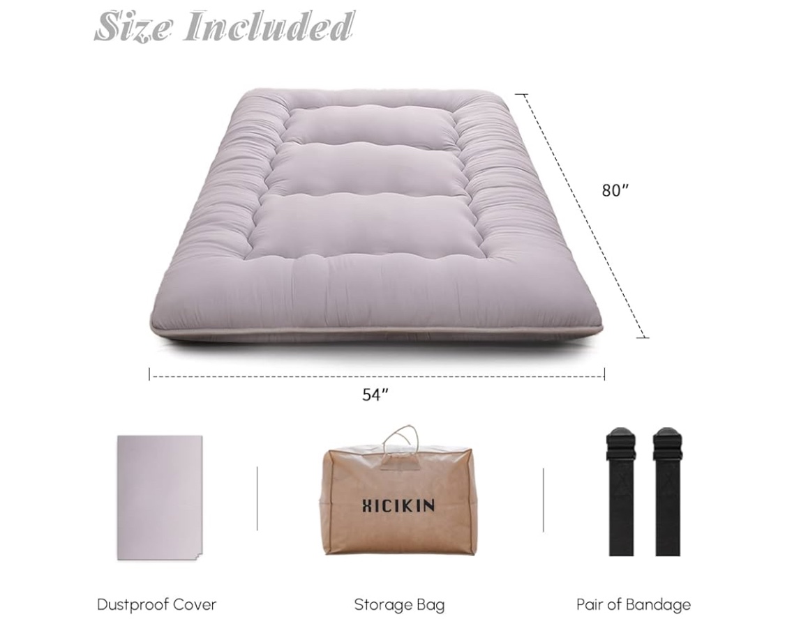 Gray Full Size Futon Mattress - photo 2