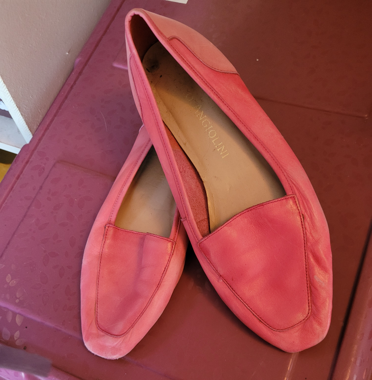 Angiolini Pink Slip On Loafers 9.5 thumbnail