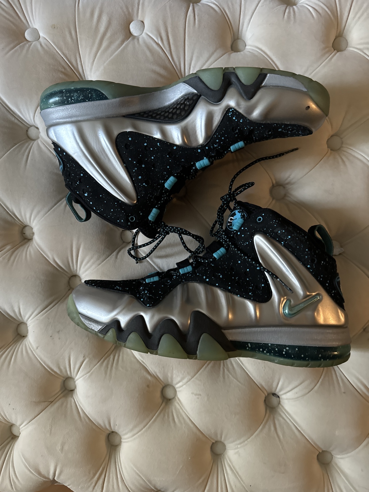 Nike Barkley Posite MaxMetallic Silver Gamma Blue - photo 3