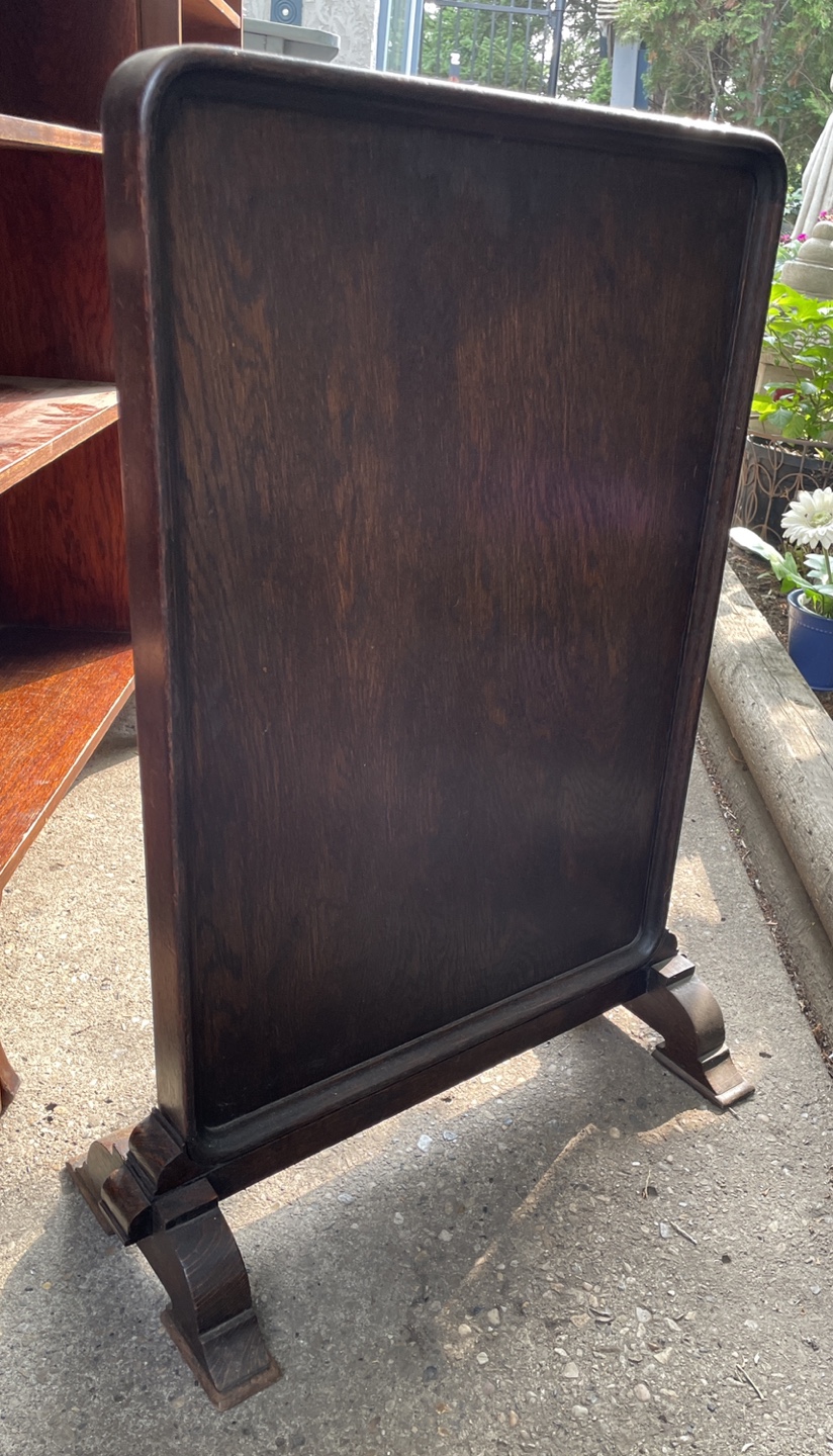 Antique Wooden Fireplace Screen - photo 2
