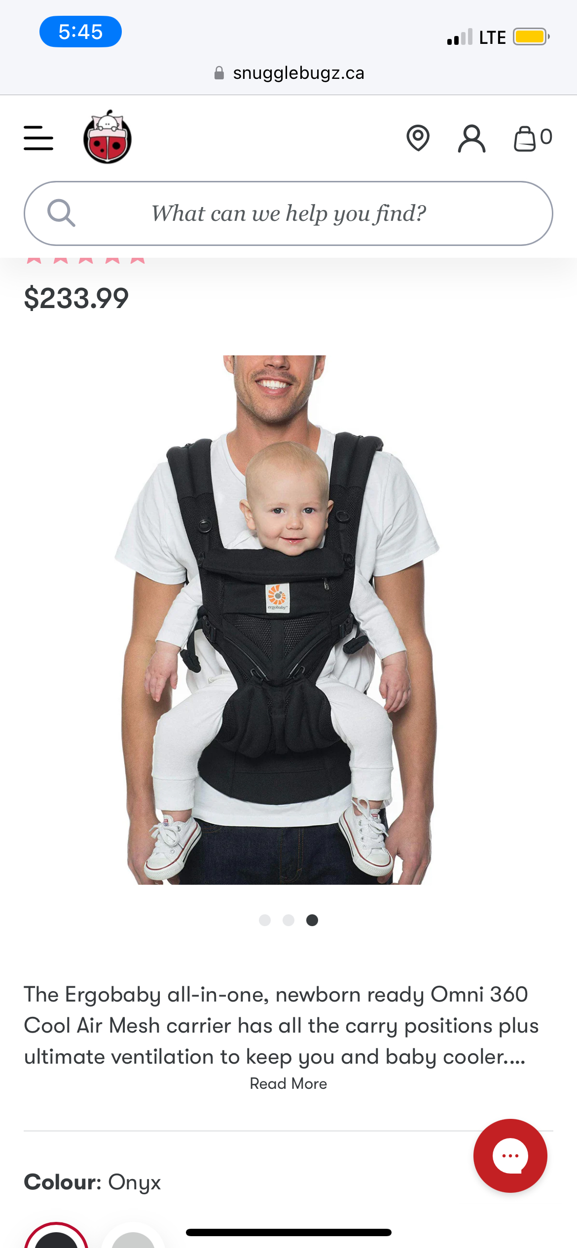 Ergobaby Omni 360 Cool Mesh Air Baby Carrier in Black - photo 3