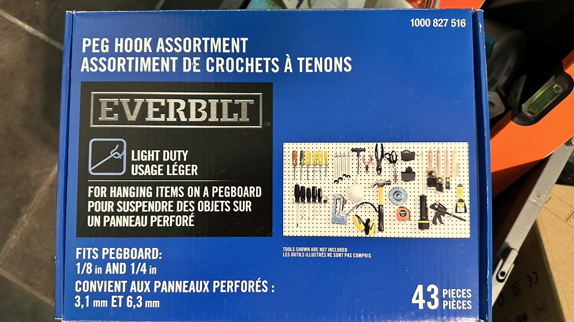 48”x24” Pegboard with Hooks & Accessories - photo 3
