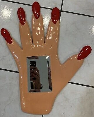 Large Unique 19” Hand Shaped Wall Artwork