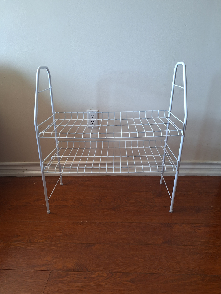 White Wire Shelf Unit
