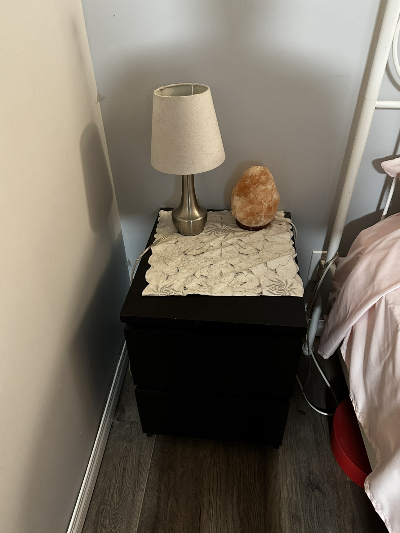 Black “malm” Nightstands