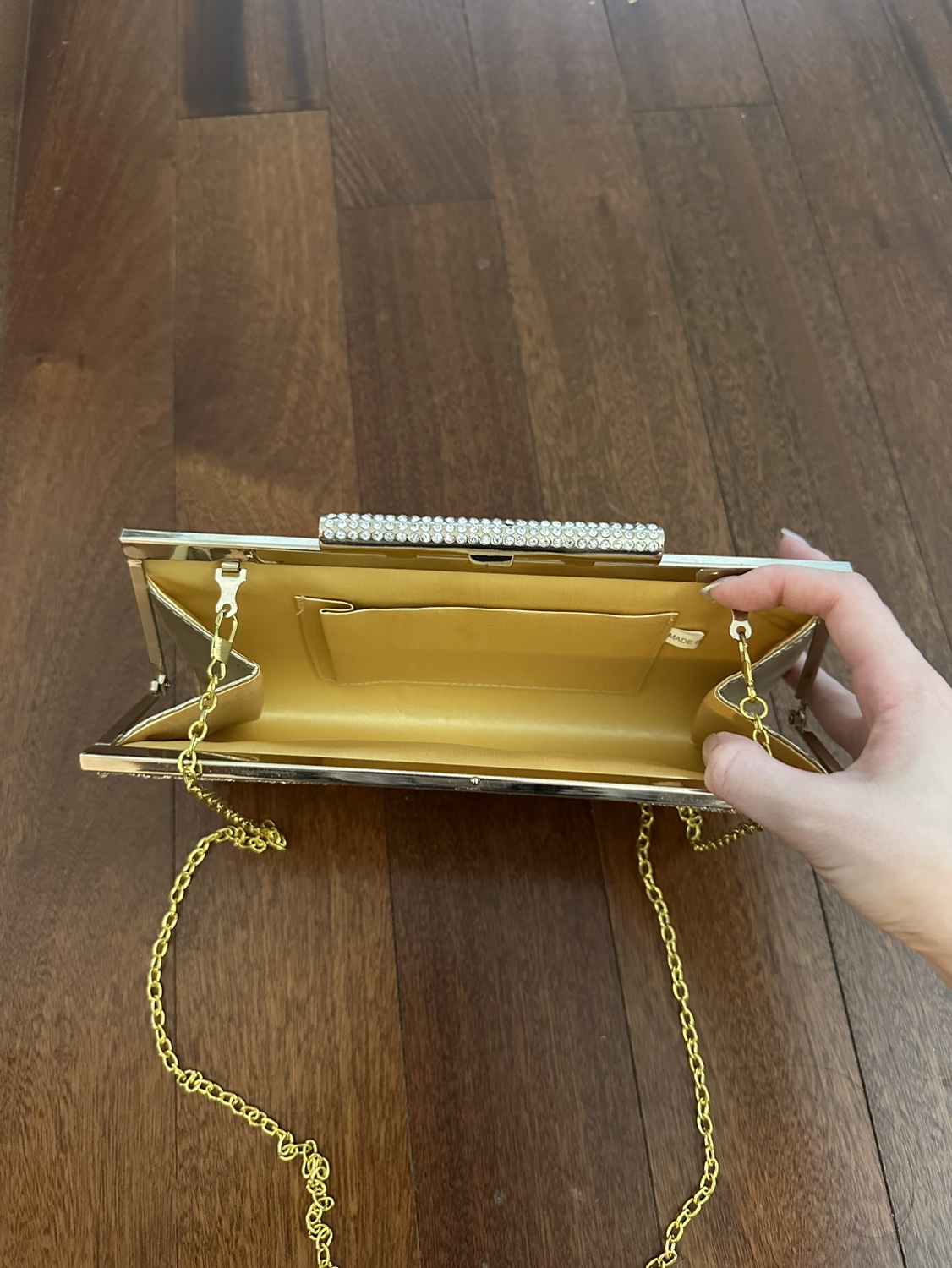Gold Rhinestone Clutch - photo 3