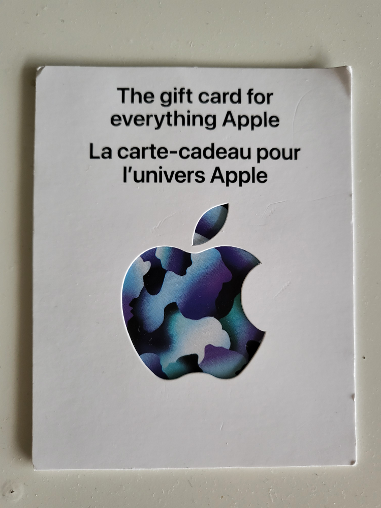 Apple gift card $200->$180