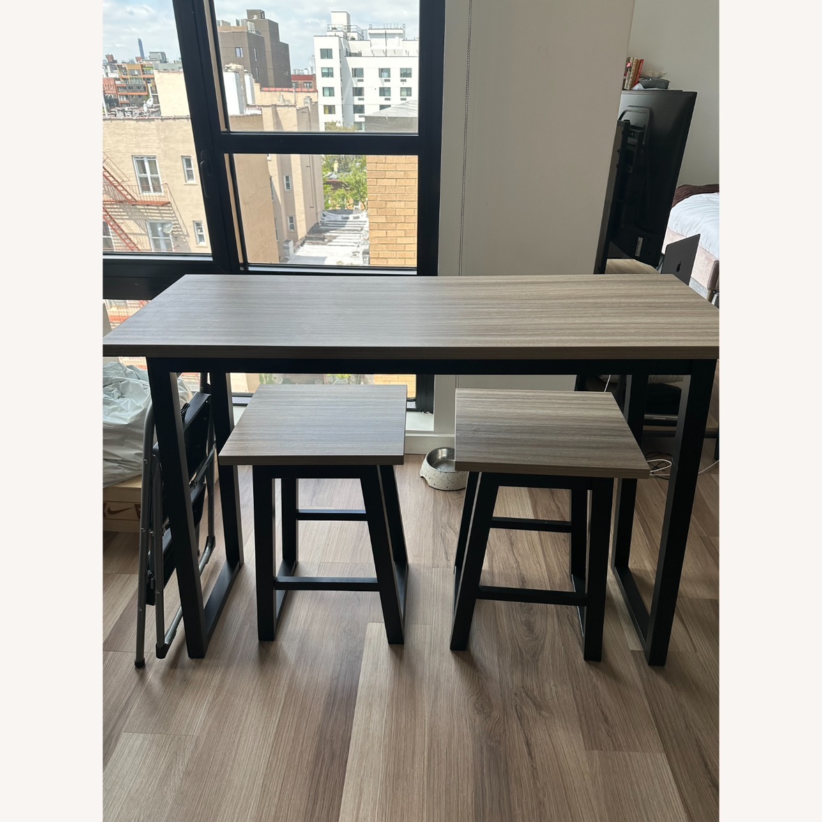 3 piece counter and stool set - photo 3