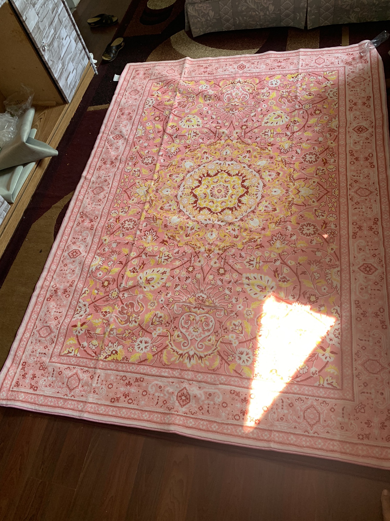 Washable Rugs 5x7 Oriental Floral Soft Indoor hot pink Carpet - photo 2