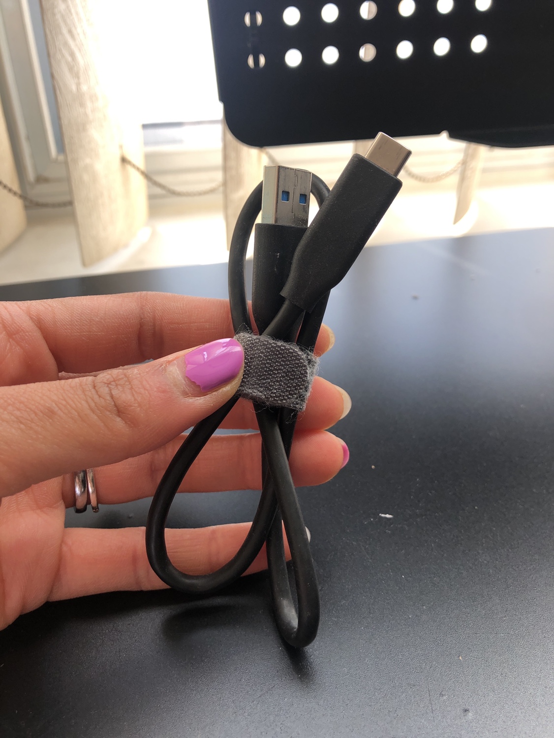 USB-C to USB-A Cable (18 3/8”)