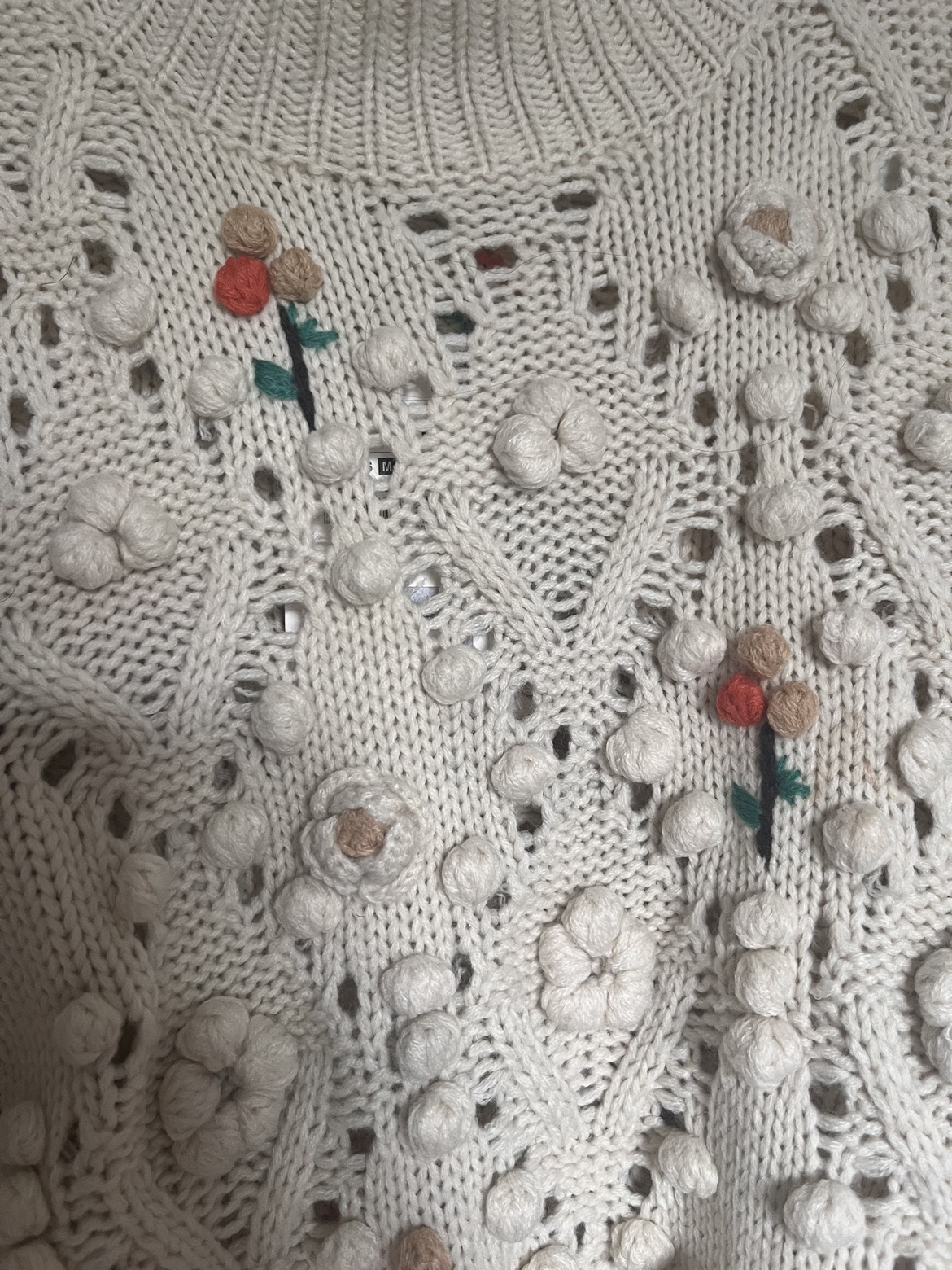 Zara Crochet PomPom Sweater image indicator(4)