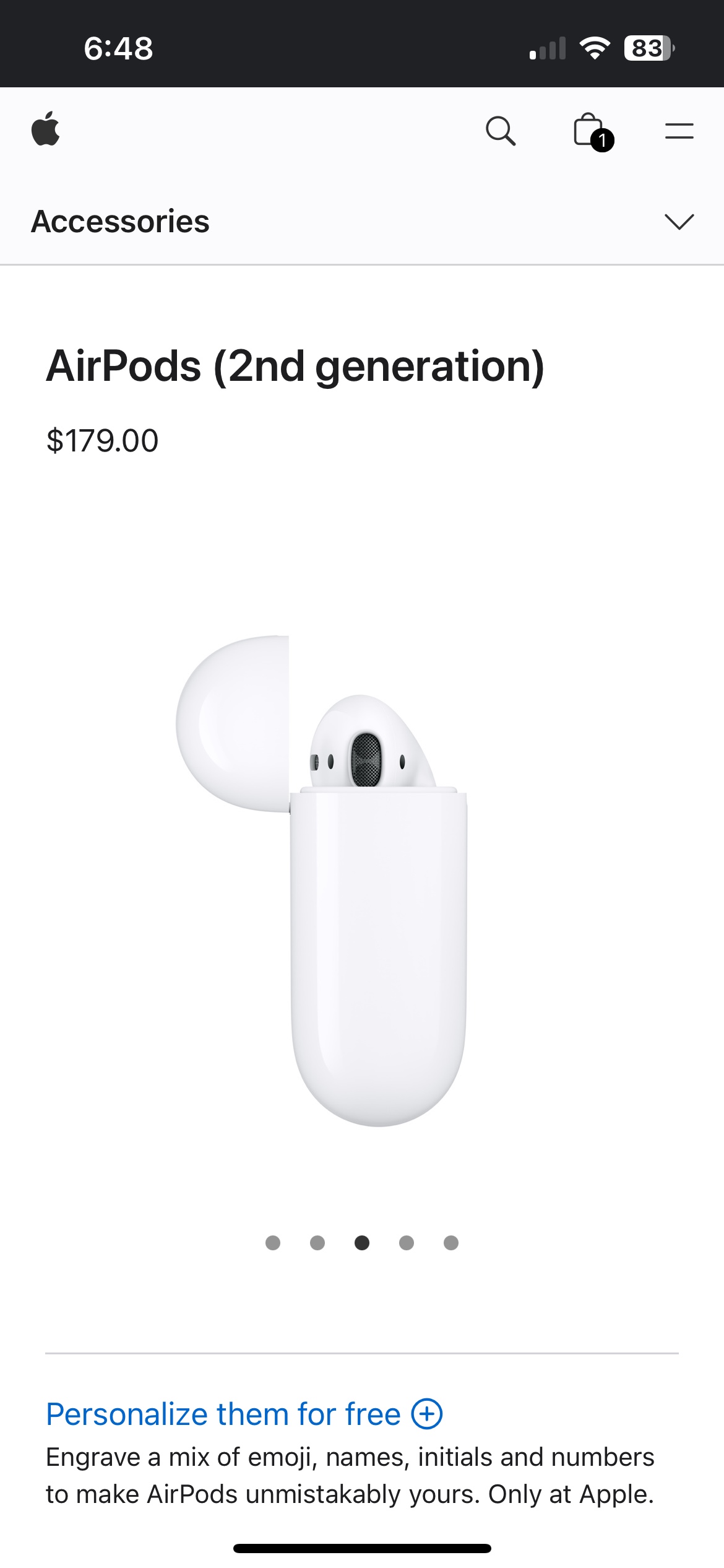 Apple AirPods 2nd Generation: sealed box - photo 3