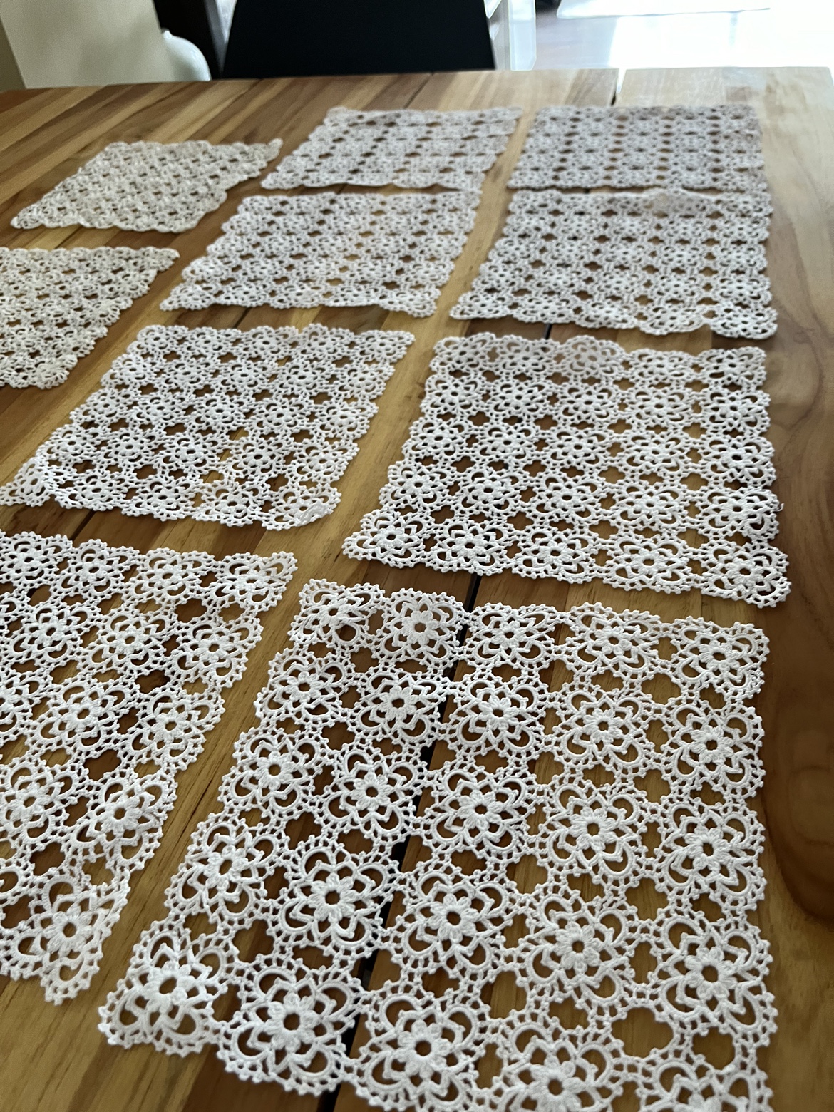 Handmade square lace doilies image indicator(5)