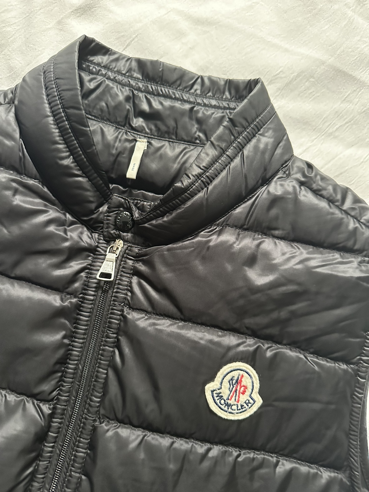 Black Moncler Packable Puffer Down Vest image indicator(6)