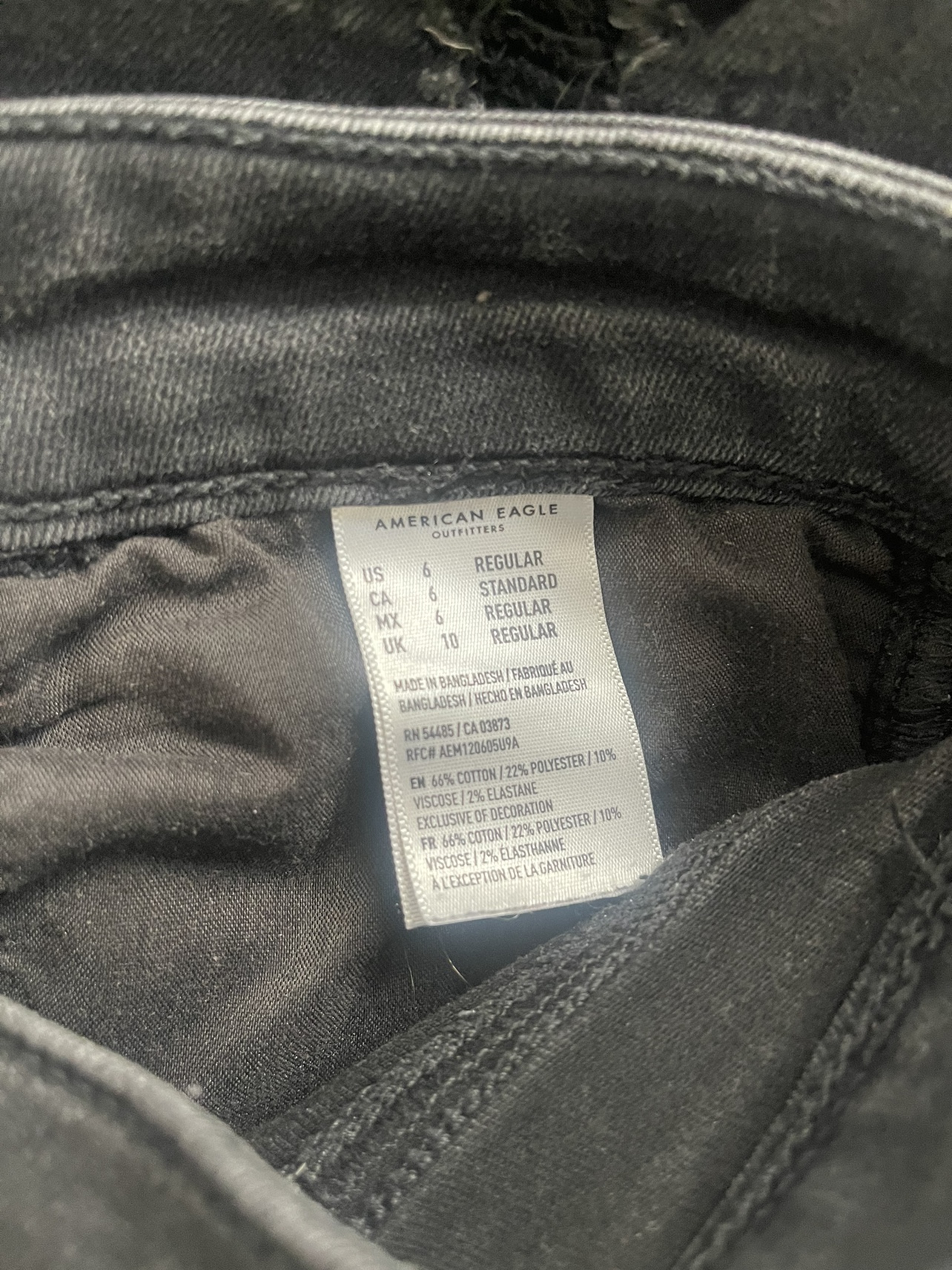 Black American Eagle ripped up jeans - photo 4