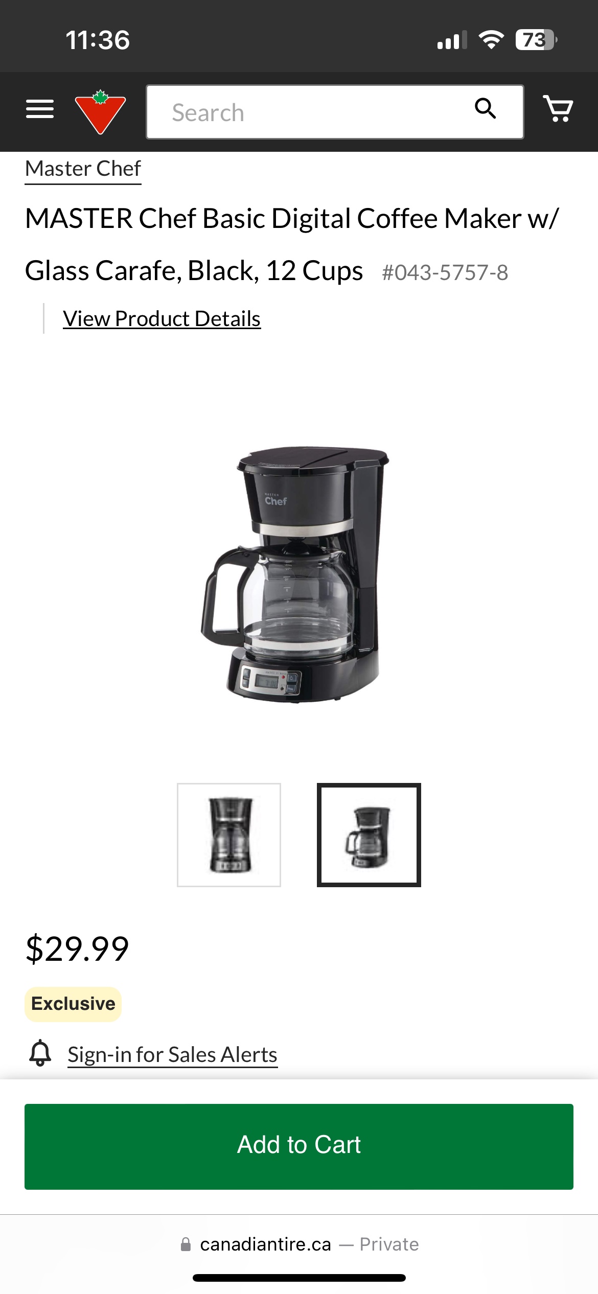 Coffee Maker Master Chef Programmable - photo 2