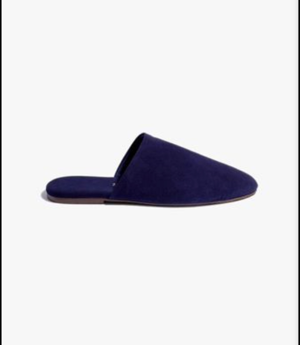 Tkees Navy Slide-on mule suede leather Size 8 - New in box - photo 4