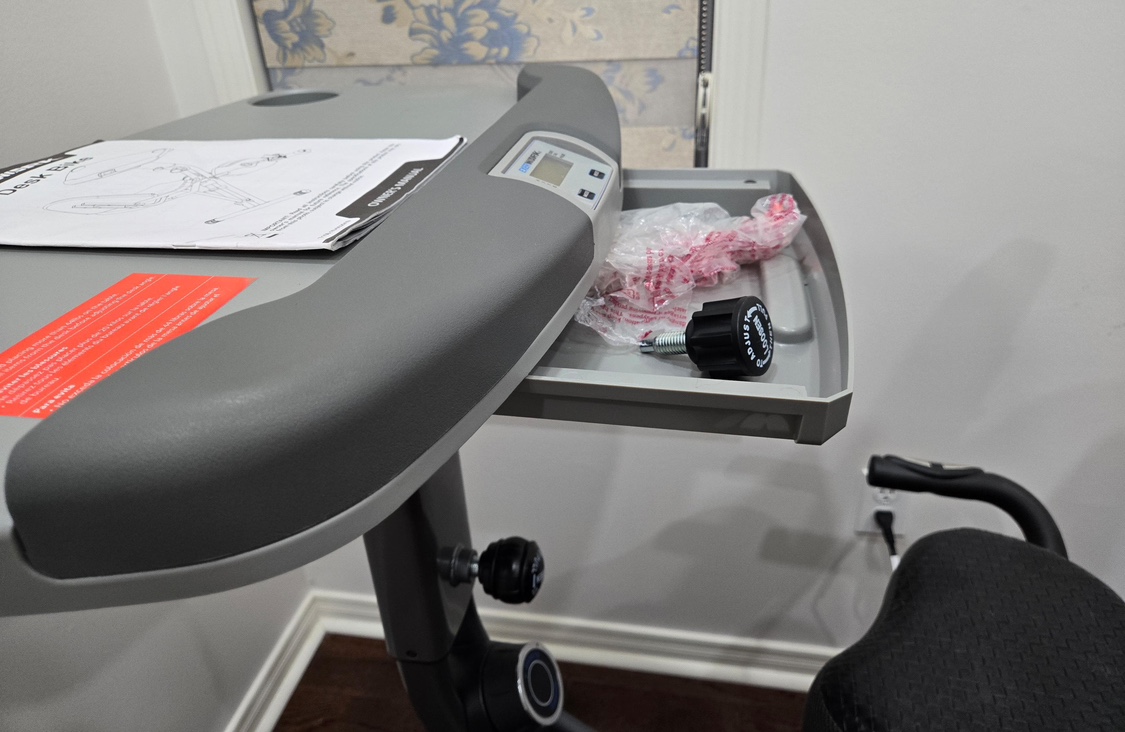 Exerpeutic WorkFit 1000 Desk Station Folding Exercise Bike - photo 5