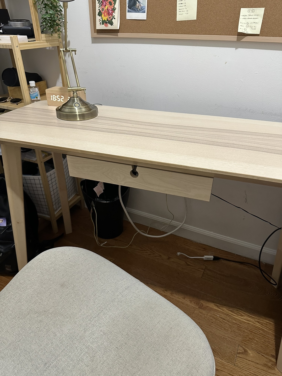 Wooden Desk with Drawer - IKEA Lisabo - photo 3