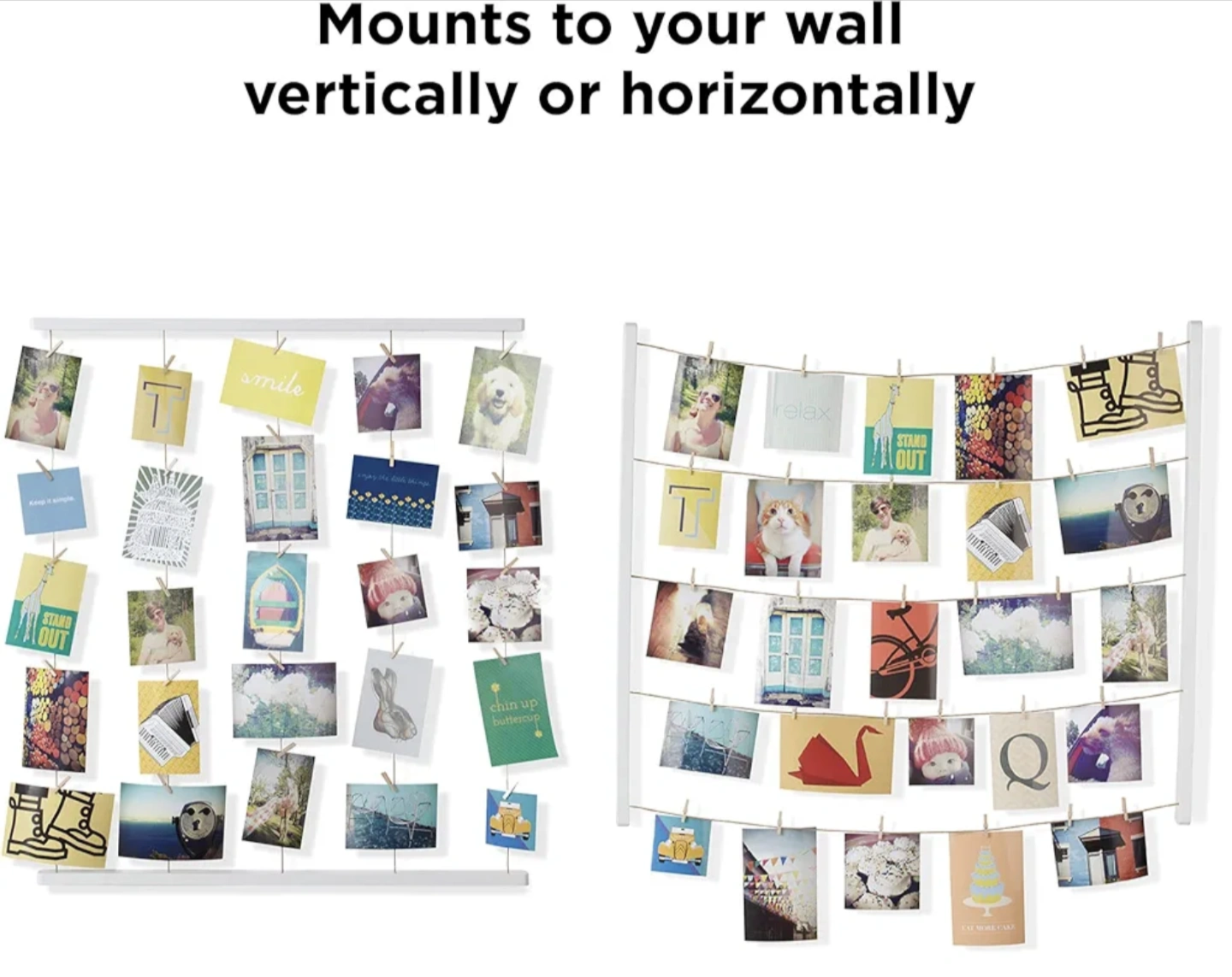 Umbra Clothespin Hanging Photo Display / Photo Frame - photo 2
