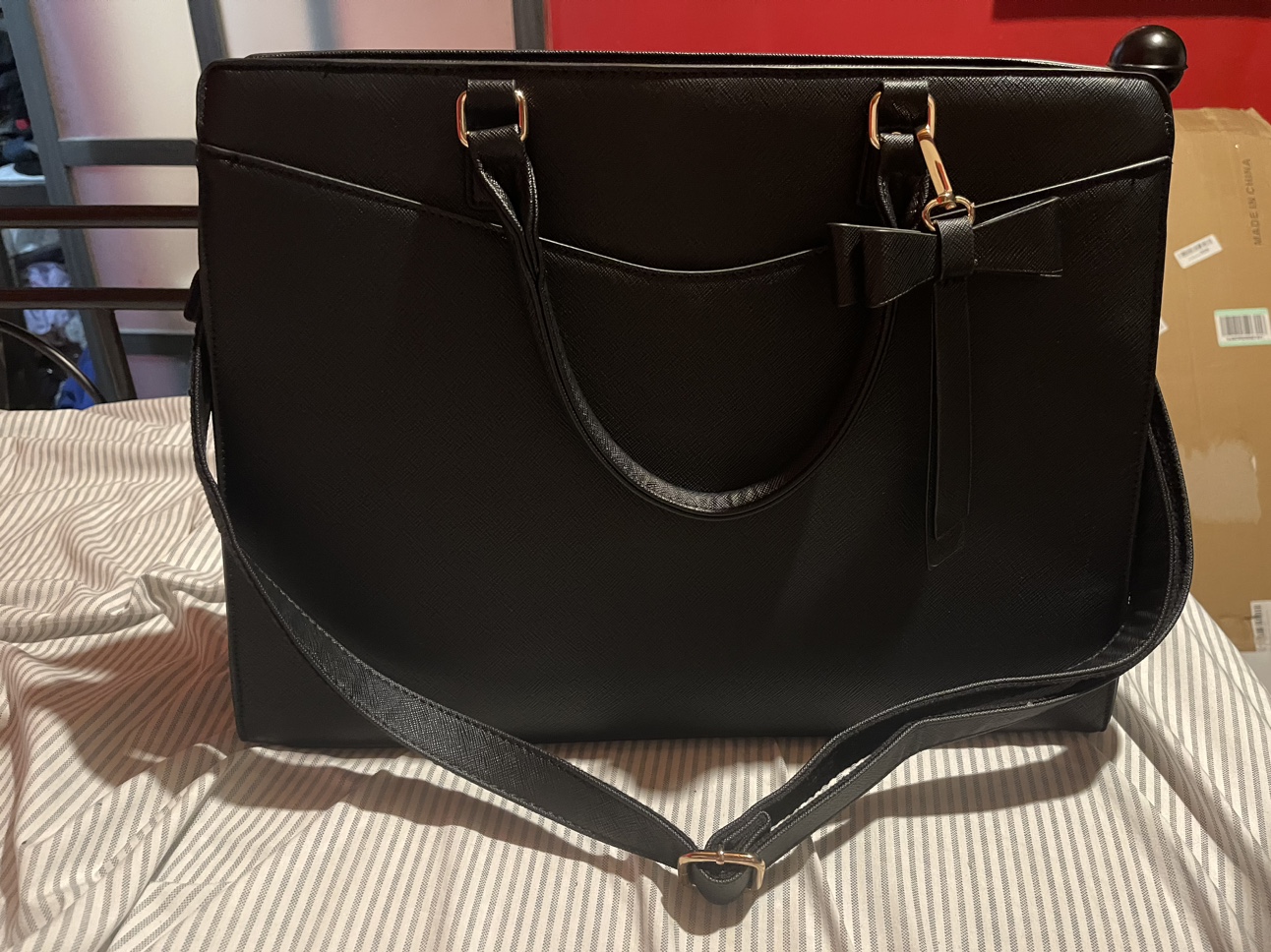 Black Laptop Tote Bag - photo 2