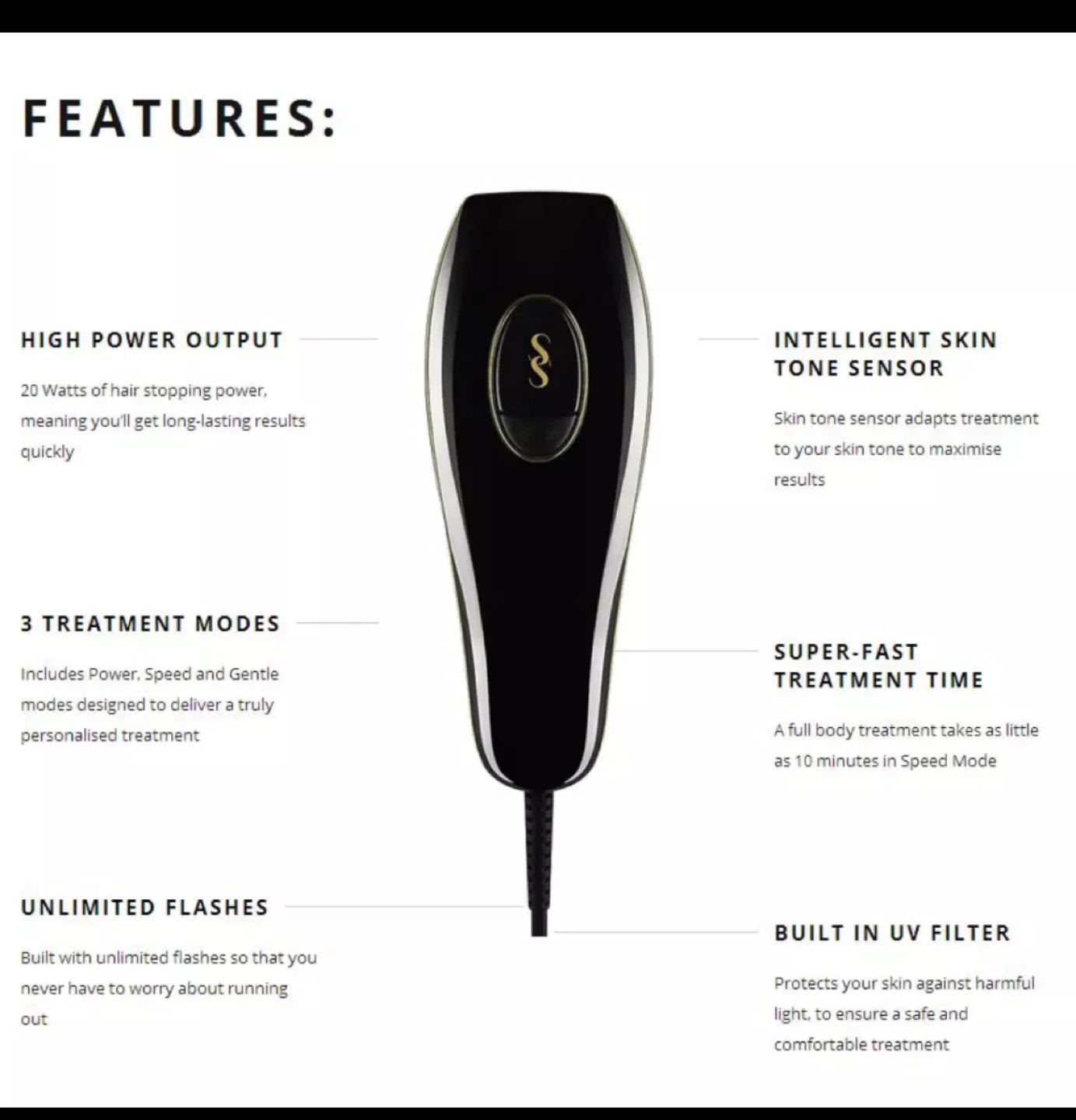 Smoothskin Pure IPL Hair Removal Device For Face & Body - photo 3