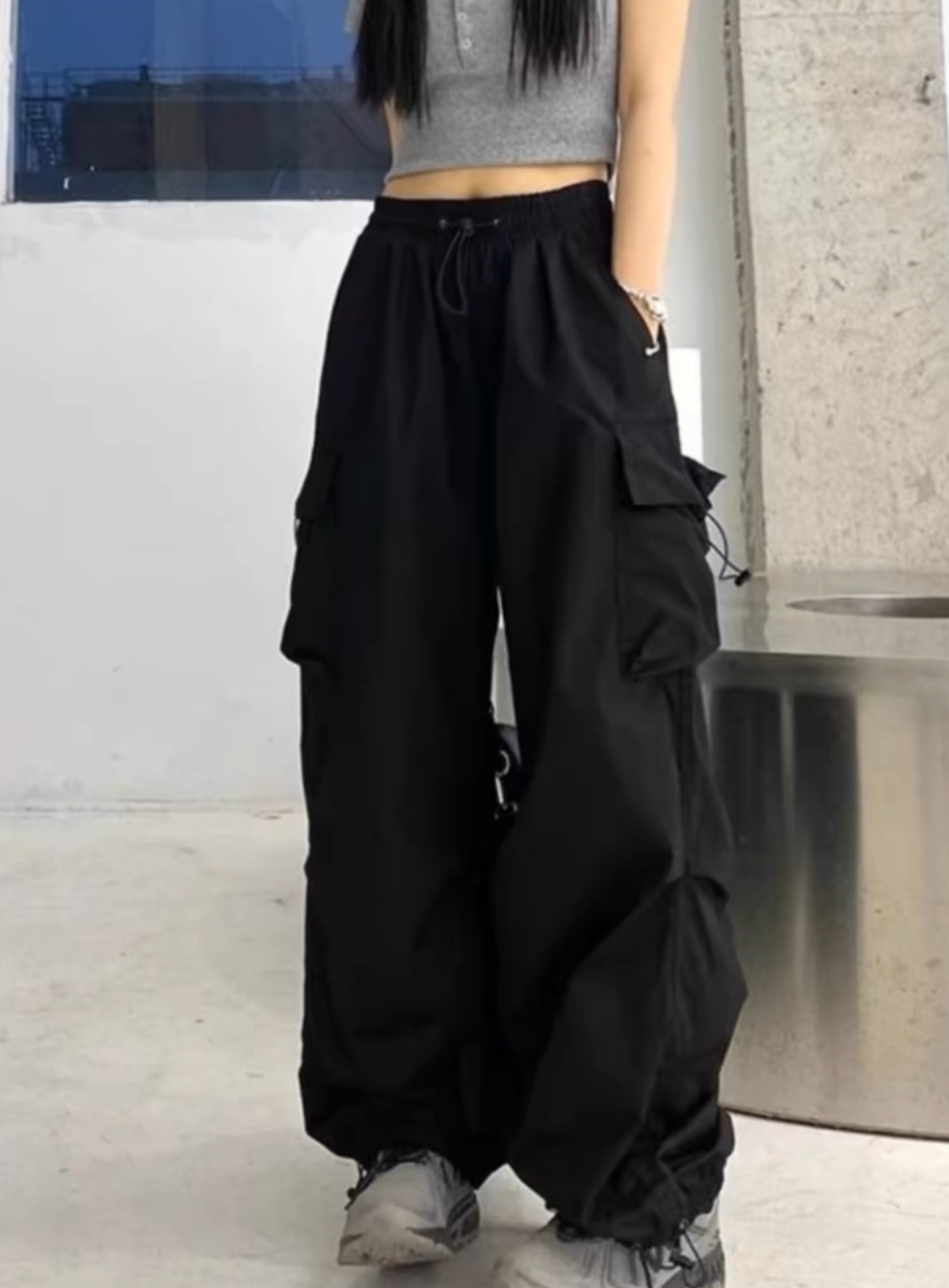 Black Cargo Pants