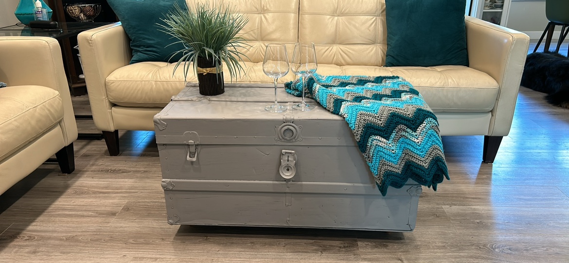 Vintage Storage Trunk Coffee Table