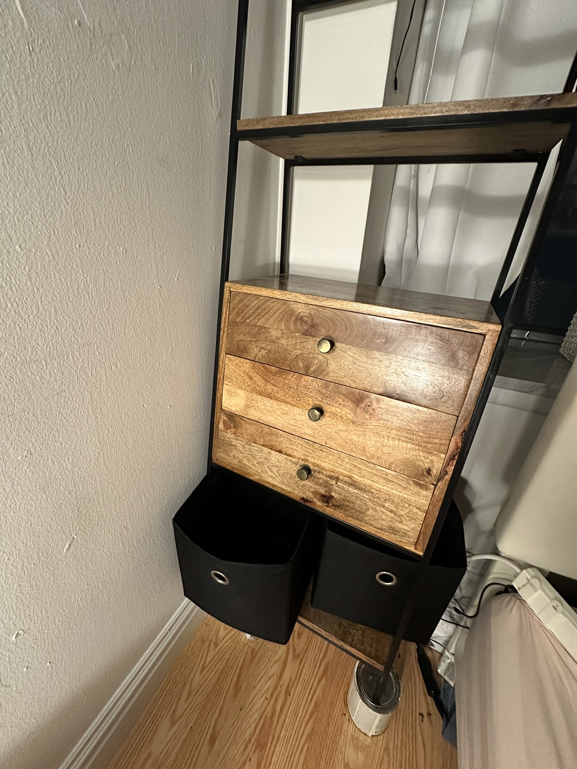 Metal & Wood Shelf/Storage - photo 3