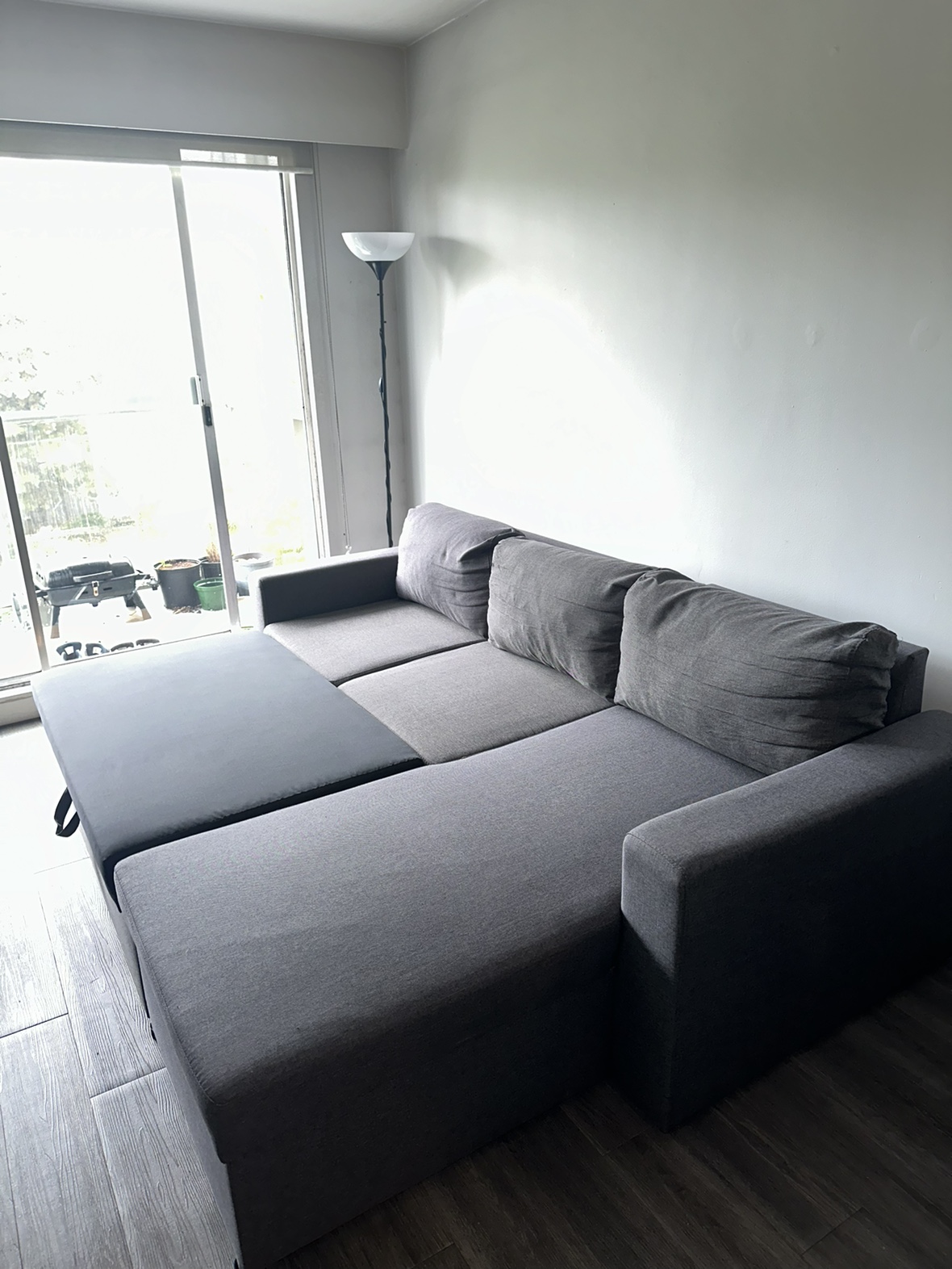 L-Shaped Sofa Bed with Storage - photo 3
