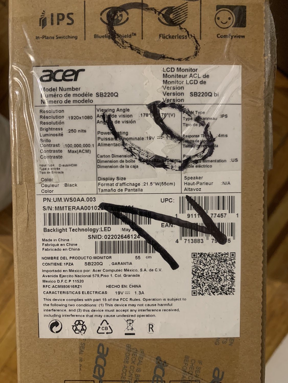 Acer 22inch monitor (sb220q) - photo 4