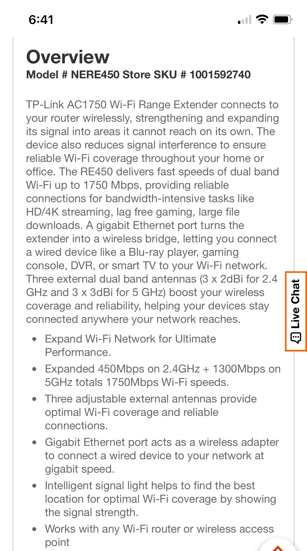 TP-Link AC750 Wi-Fi Range Extender image indicator(5)