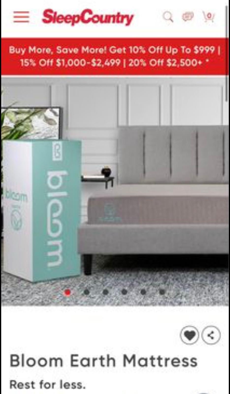 Bloom Memory foam Queen size mattress - photo 2