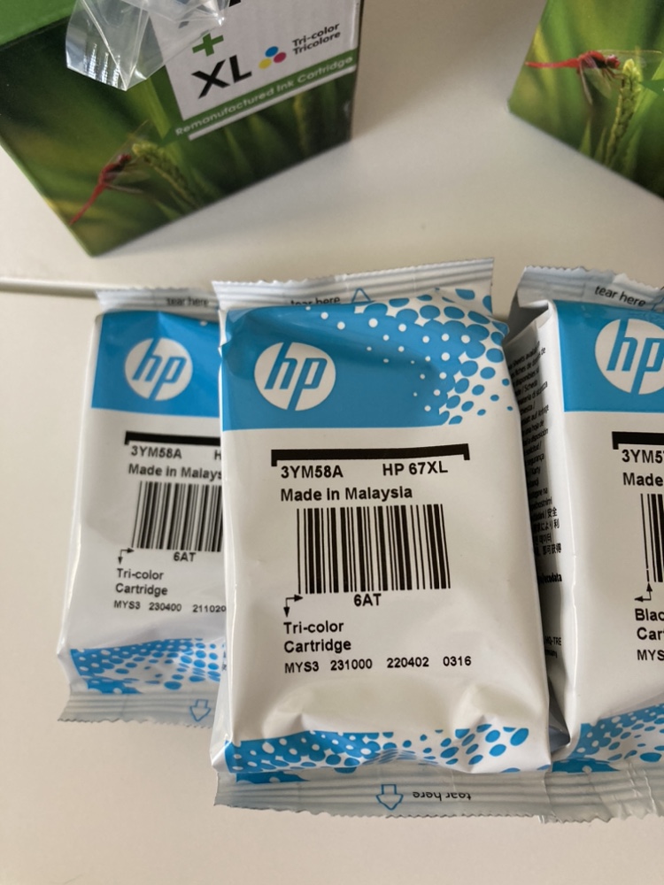 NEW HP 67XL Black and Tri-colour Ink Cartridges Combo-pack image indicator(2)
