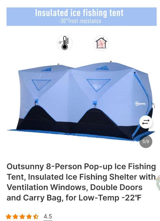 Ice fishing Tent ⛺️ image indicator(4)
