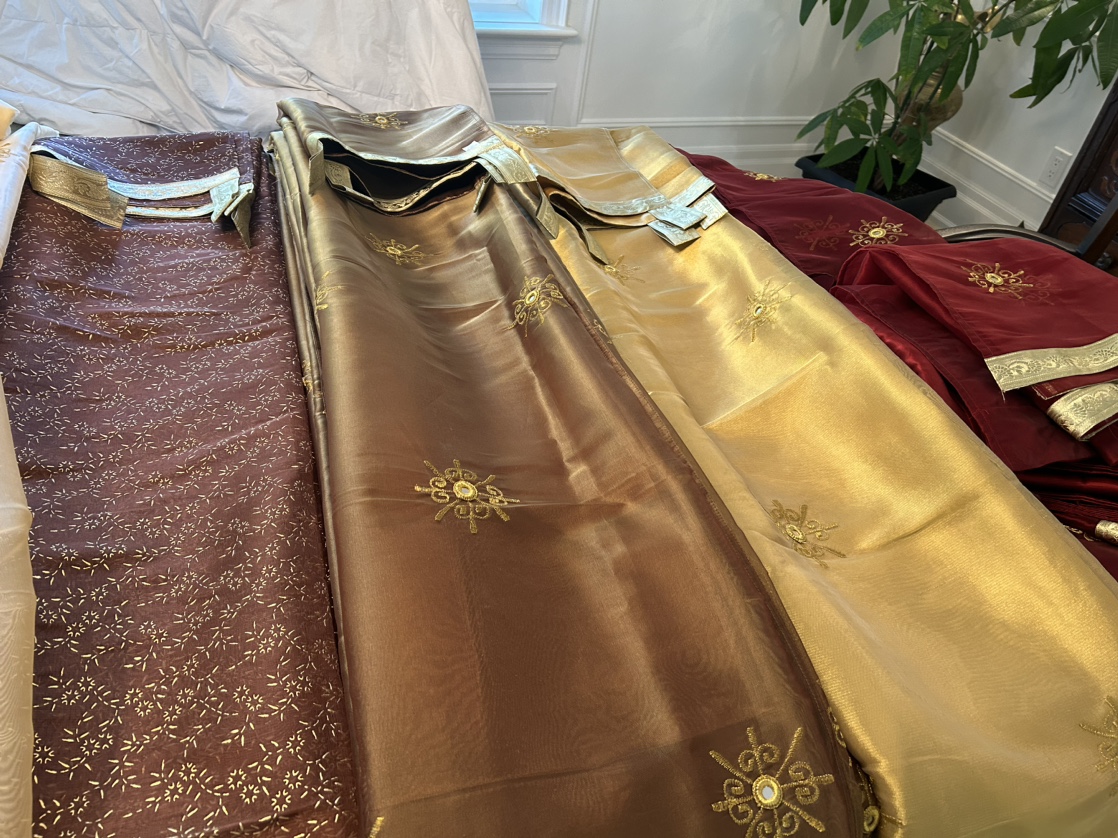 Indian inspired drapes in various colours image indicator(3)